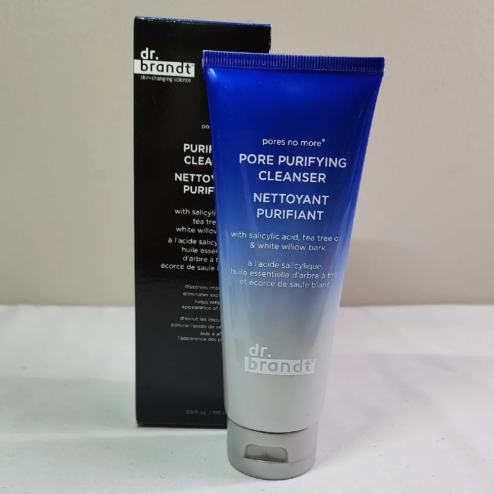 Dr. Brandt Pore Purifying Cleanser - Black and Blue Packaging